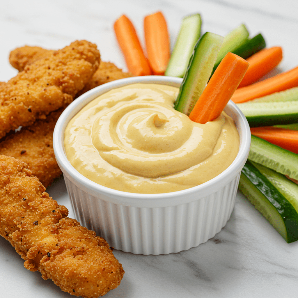 A 2-Minute Honey Mustard Dip That's Actually Good For You? 1 A 2-Minute Honey Mustard Dip That's Actually Good For You?