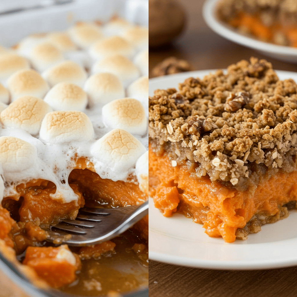A Healthier Sweet Potato Casserole That Actually Tastes Amazing 1 A Healthier Sweet Potato Casserole That Actually Tastes Amazing