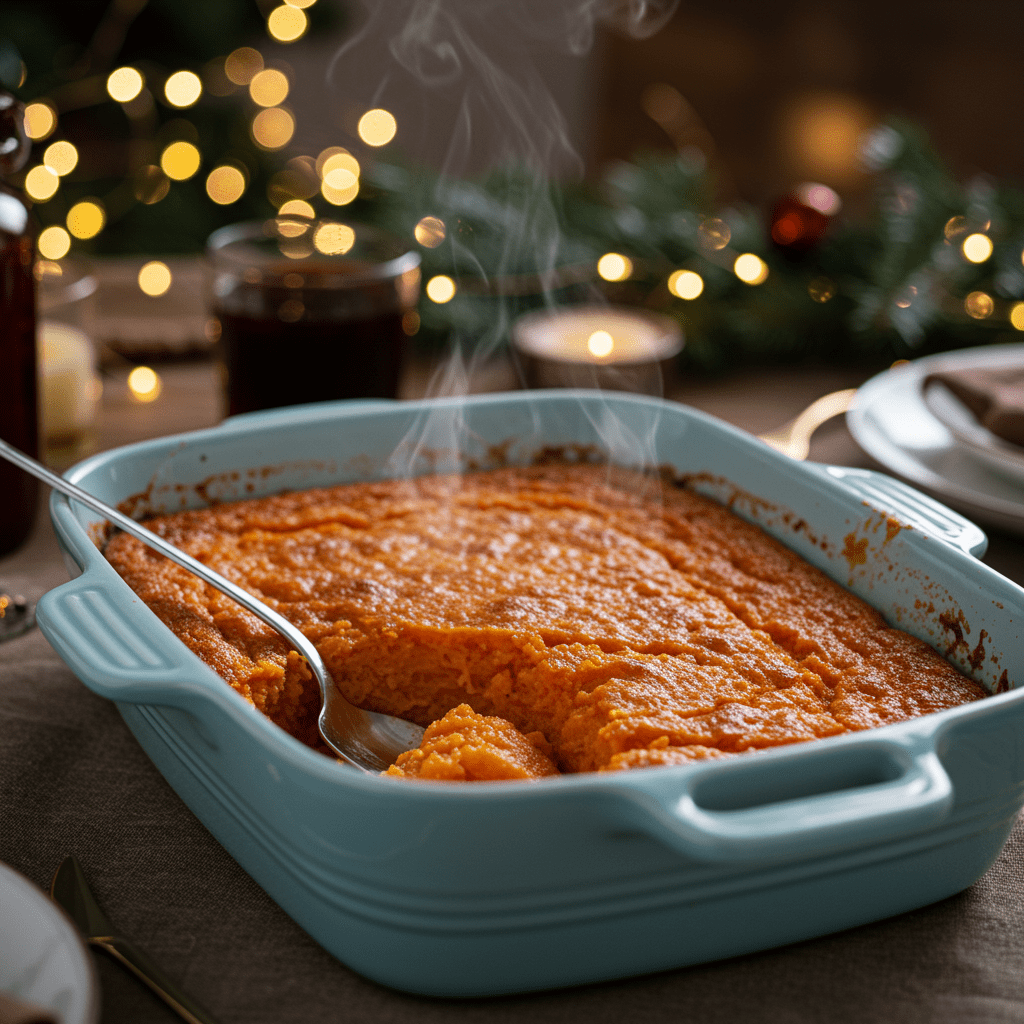 A Healthier Sweet Potato Casserole That Actually Tastes Amazing 12 Recipe: Healthier Sweet Potato Casserole with Walnut Crumble related image