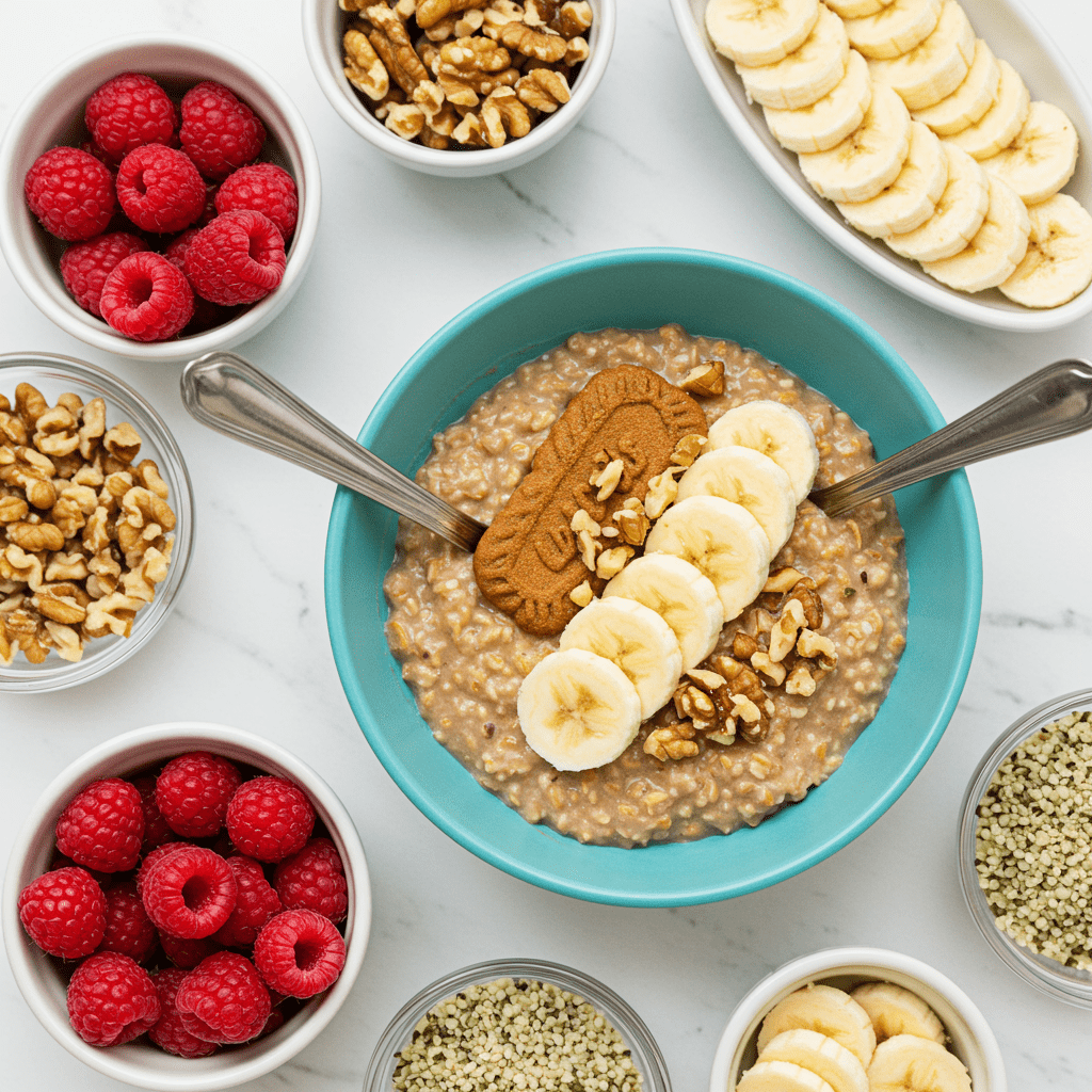 Creamy Biscoff Overnight Oats Your Whole Family Will Love 3 The Power Trio: Oats, Chia, and Greek Yogurt