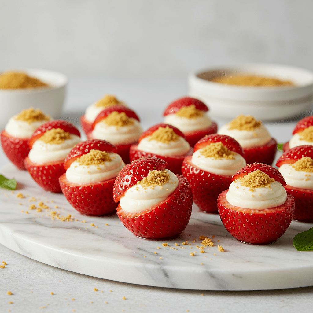 Why Everyone Is Making These Cheesecake Stuffed Strawberries 1 Why Everyone Is Making These Cheesecake Stuffed Strawberries