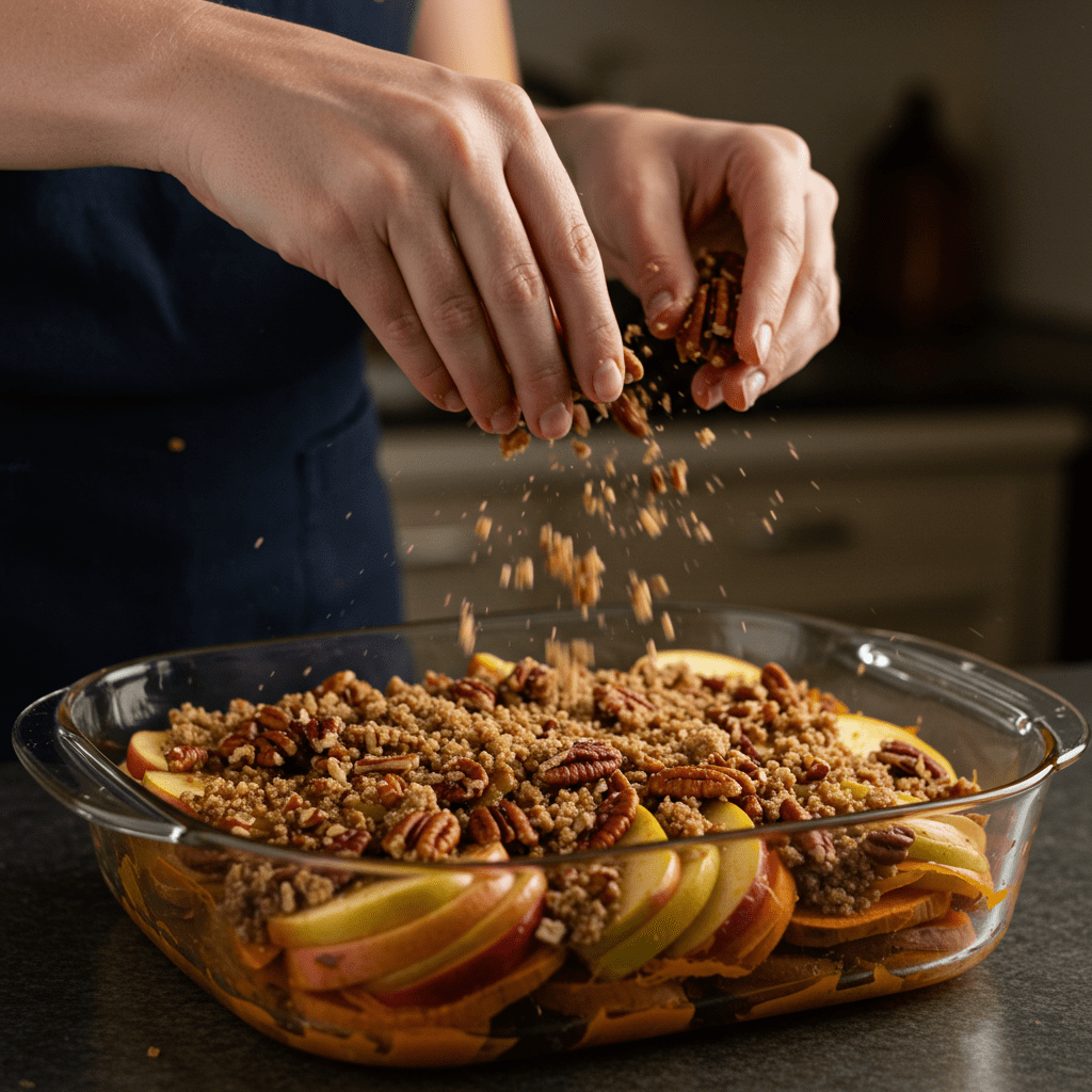 A Cozy Sweet Potato and Apple Bake with a Crunchy Pecan Topping 2 Why This Casserole Deserves a Spot on Your Table