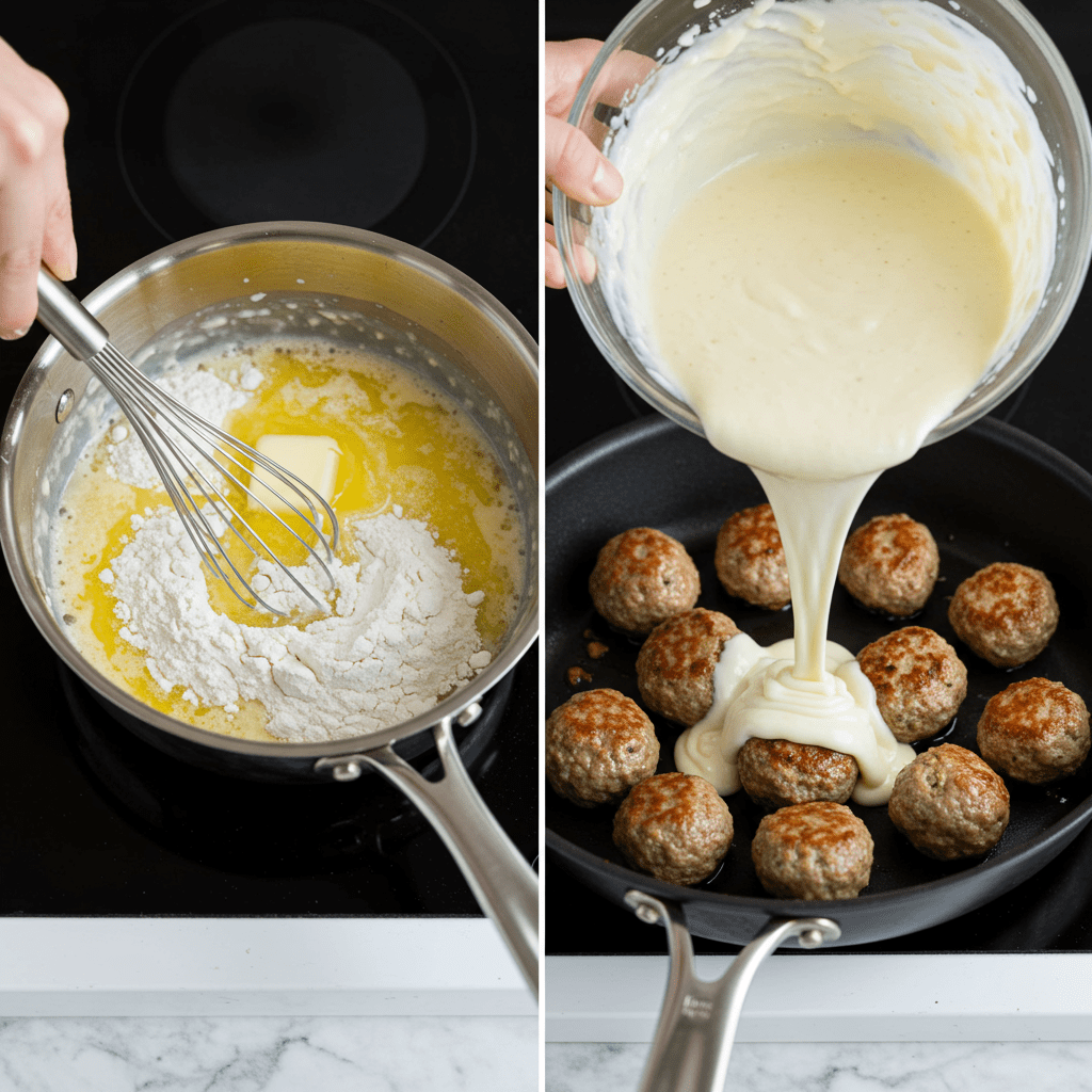 How to Make Creamy Alfredo Meatballs with a Healthy Twist 3 Gathering Your Ingredients for the Meatballs