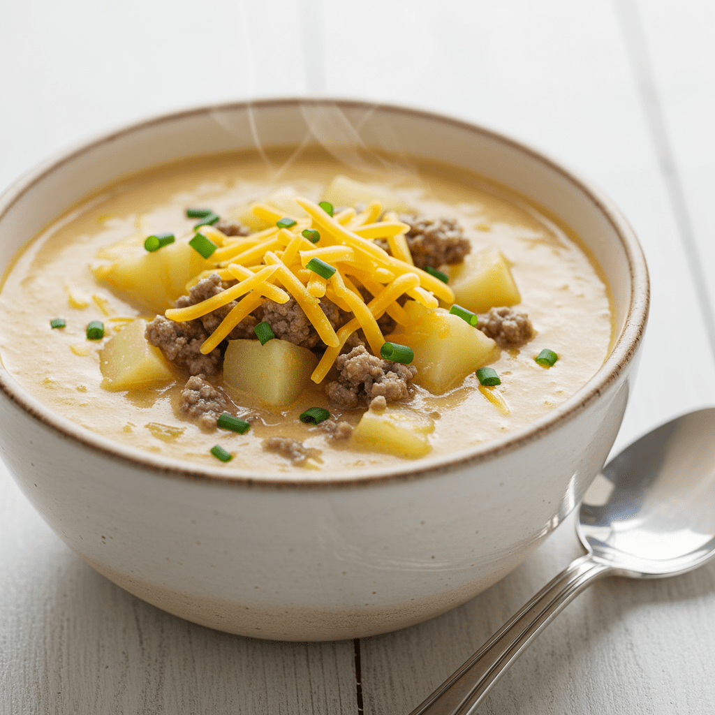 A Hearty Hamburger Potato Soup You'll Make All Winter 1 A Hearty Hamburger Potato Soup You'll Make All Winter