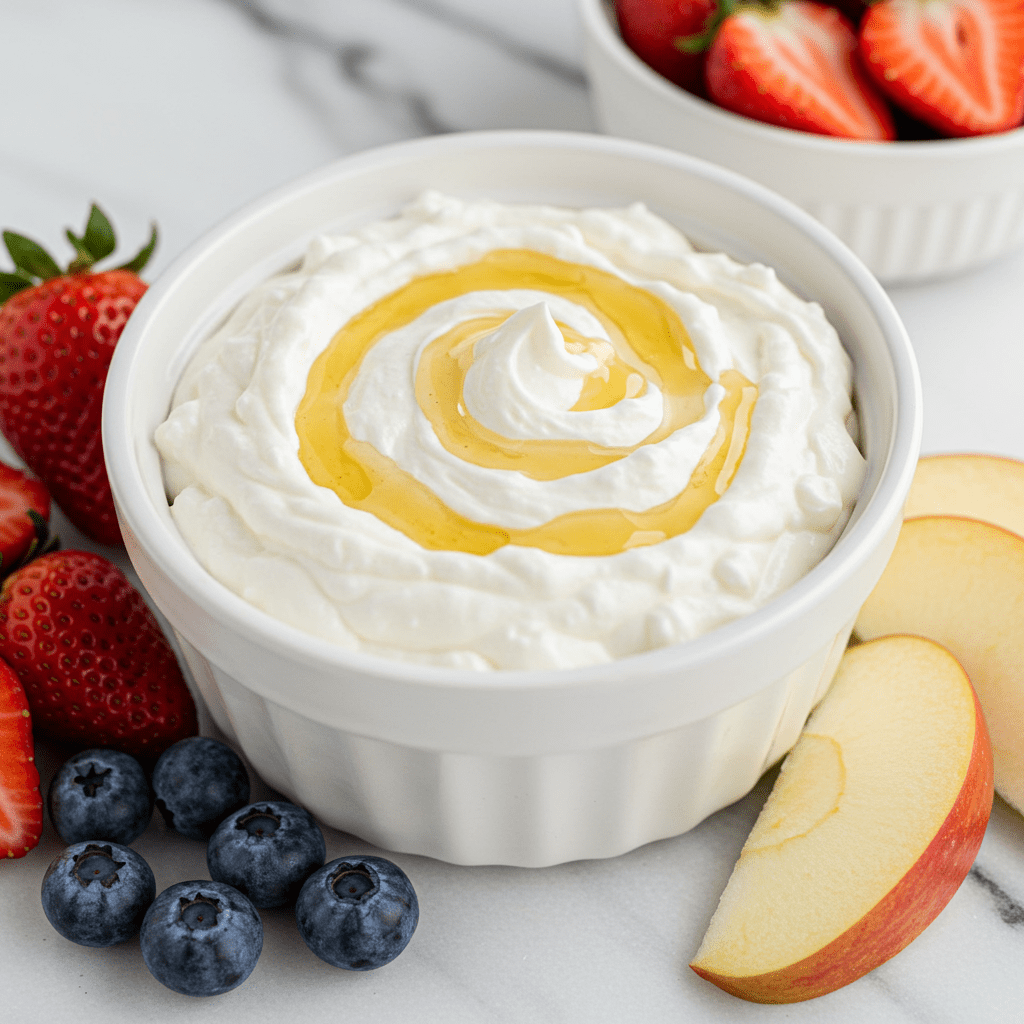 This Creamy 5-Minute Dip Tastes Like Cheesecake (But Is Packed With Protein) 5 How to Make This Creamy Fruit Dip in 5 Minutes