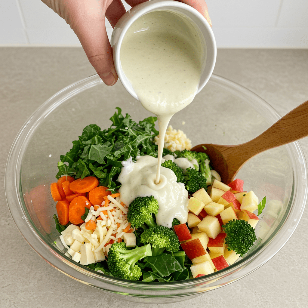 My Go-To Kale and Broccoli Salad That Actually Tastes Amazing 6 How to Whip Up the Protein-Packed Dressing