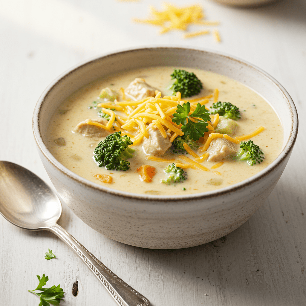 How to Make a Creamy Chicken Broccoli Soup You'll Feel Great About Eating 1 How to Make a Creamy Chicken Broccoli Soup You'll Feel Great About Eating