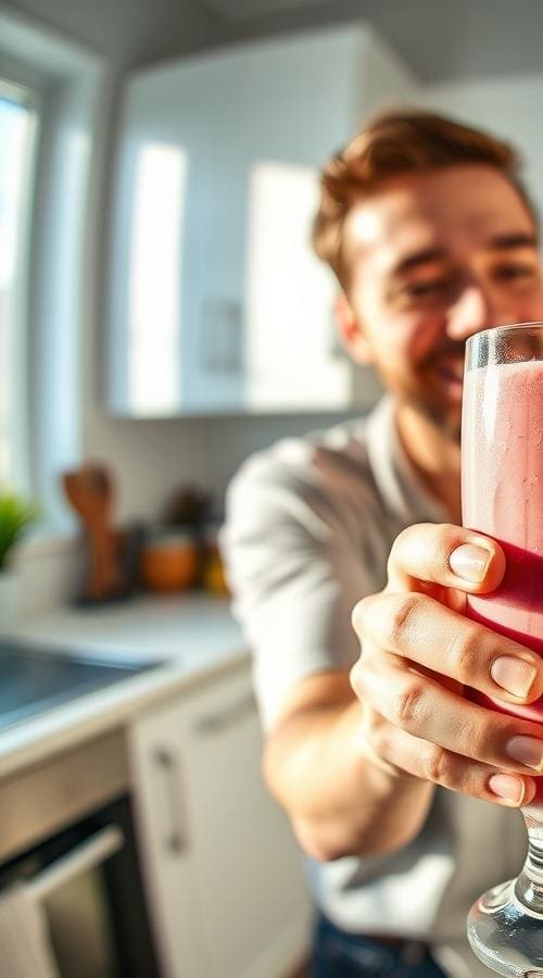 Creamy High-Protein Strawberry Banana Smoothie Without Yogurt 5 Step-by-Step Instructions