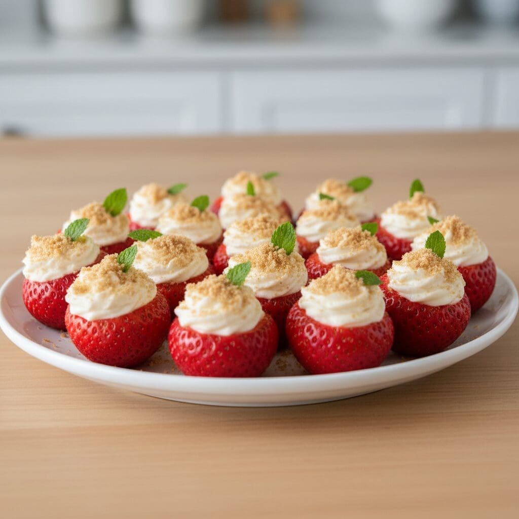 20 Healthy Holiday Desserts a Dietitian Actually Recommends 13 9. Cheesecake Deviled Strawberries