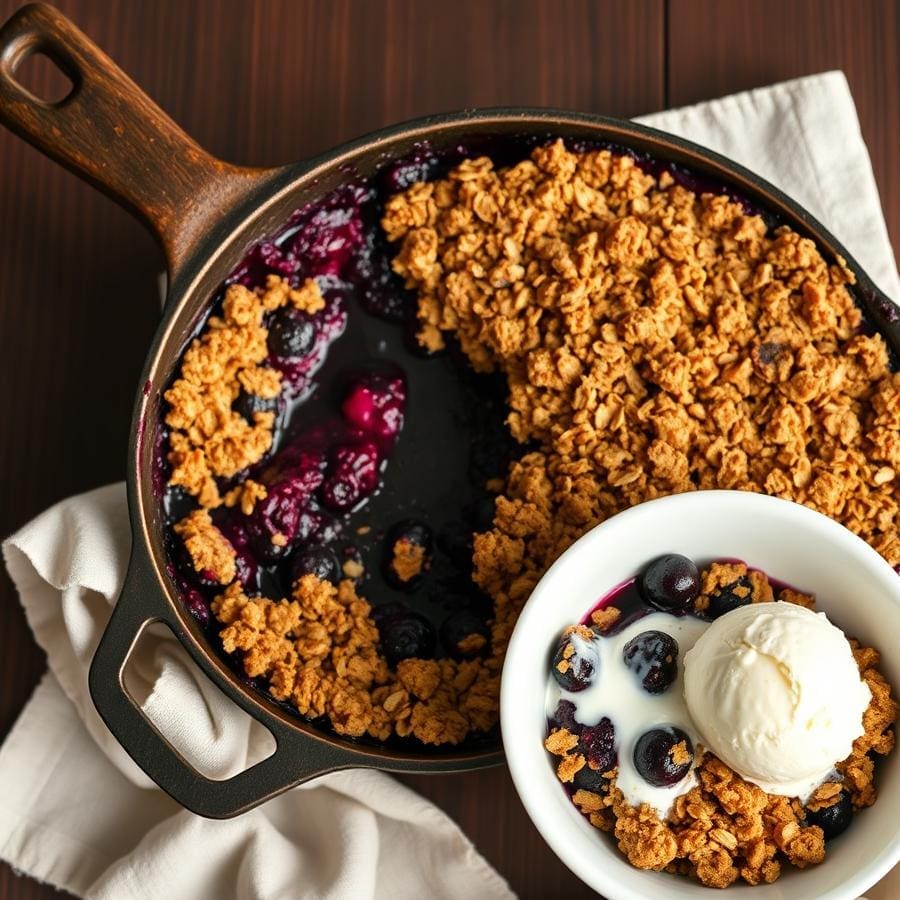 The Absolute Best Vegan Blueberry Crisp (Easy Recipe) 1 The Absolute Best Vegan Blueberry Crisp (Easy Recipe)