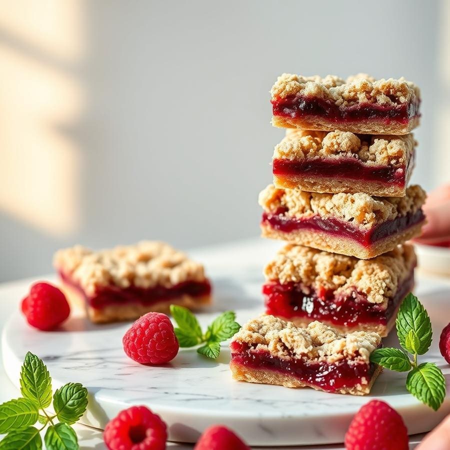 The Easiest 1-Bowl Vegan Raspberry Bars You'll Ever Make 1 The Easiest 1-Bowl Vegan Raspberry Bars You'll Ever Make