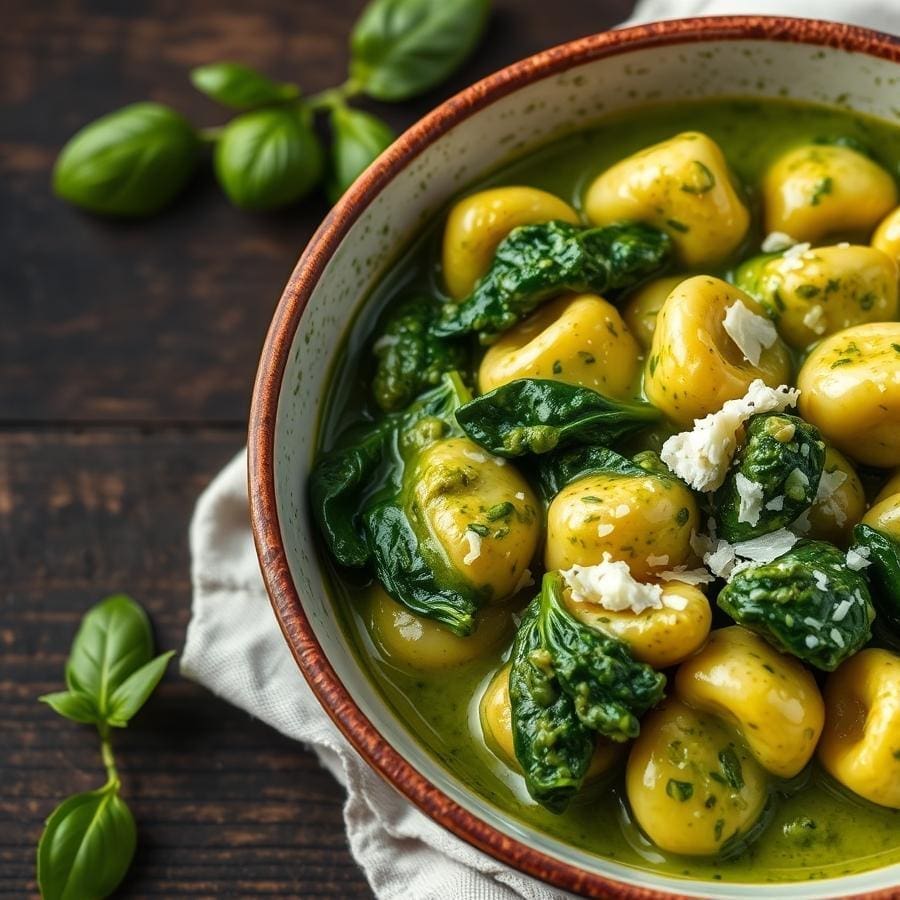 20-Minute Creamy Vegan Pesto Gnocchi (One-Pot Wonder!) 1 20-Minute Creamy Vegan Pesto Gnocchi (One-Pot Wonder!)