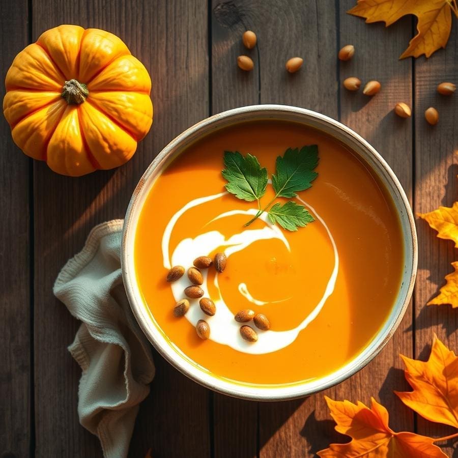 Creamy Vegan Pumpkin Soup: Easy One-Pot Recipe for Cozy Fall Nights 4 Step-by-Step Instructions