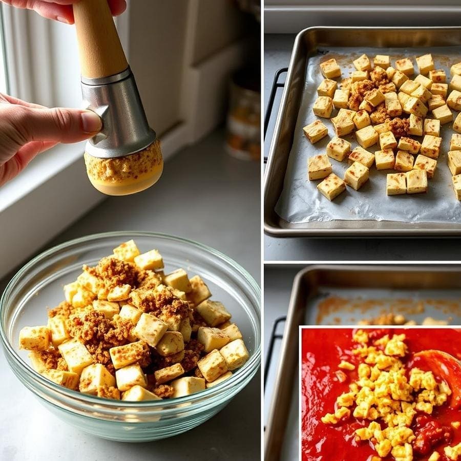 The Best Vegan Bolognese: Easy Hearty Tofu Spaghetti Sauce Recipe 5 Step-by-Step Instructions