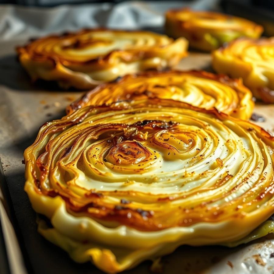 Easy Roasted Cabbage Steaks: A Simple 5-Ingredient Vegan Side Dish 3 Ingredients Needed