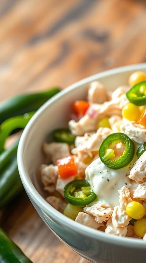 Easy Jalapeño Chicken Salad Recipe - Healthy, High-Protein Meal Prep for Busy Weeks
