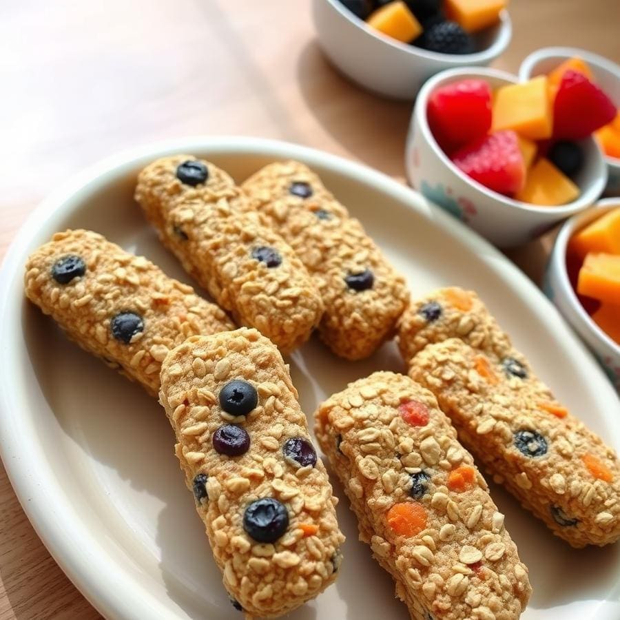 Easy 5-Minute Banana Hemp Oatmeal Fingers for Baby Led Weaning 5 5-minute recipe how-to