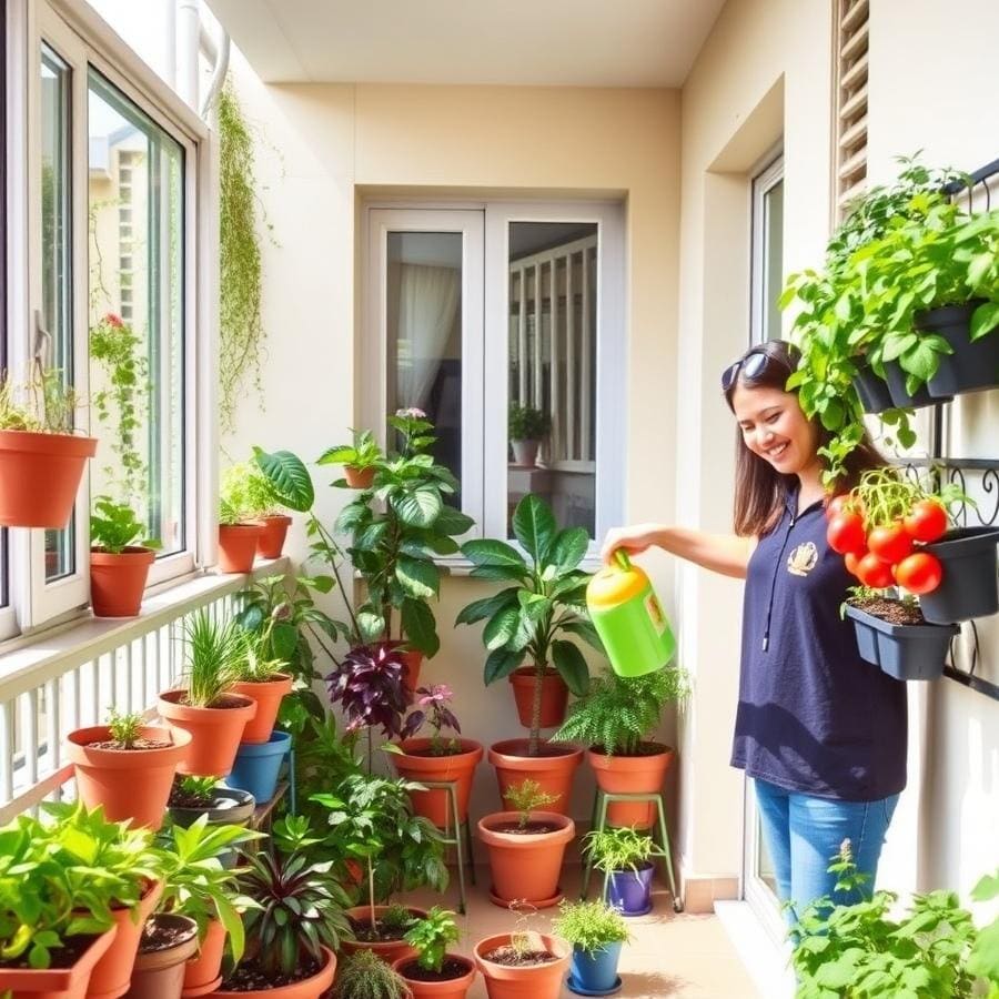 Watering and Care: Nurturing Your Urban Plants