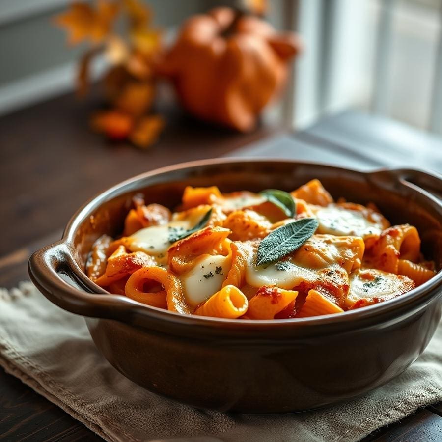 The Ultimate Creamy Vegan Pumpkin Pasta Bake 1 The Ultimate Creamy Vegan Pumpkin Pasta Bake