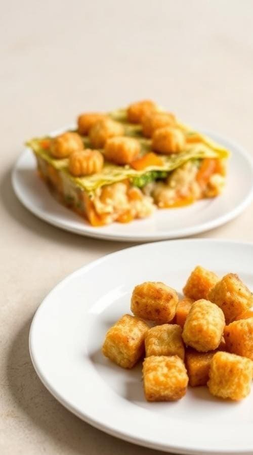 Lightened-Up Chicken Bacon Ranch Tater Tot Casserole: Healthy Comfort Food for Busy Nights 3 Key Ingredients and Healthy Swaps