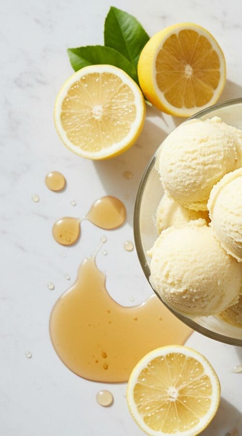 Easy Ninja Creami Lemon Sorbet Recipe (4 Ingredients, Honey-Sweetened)