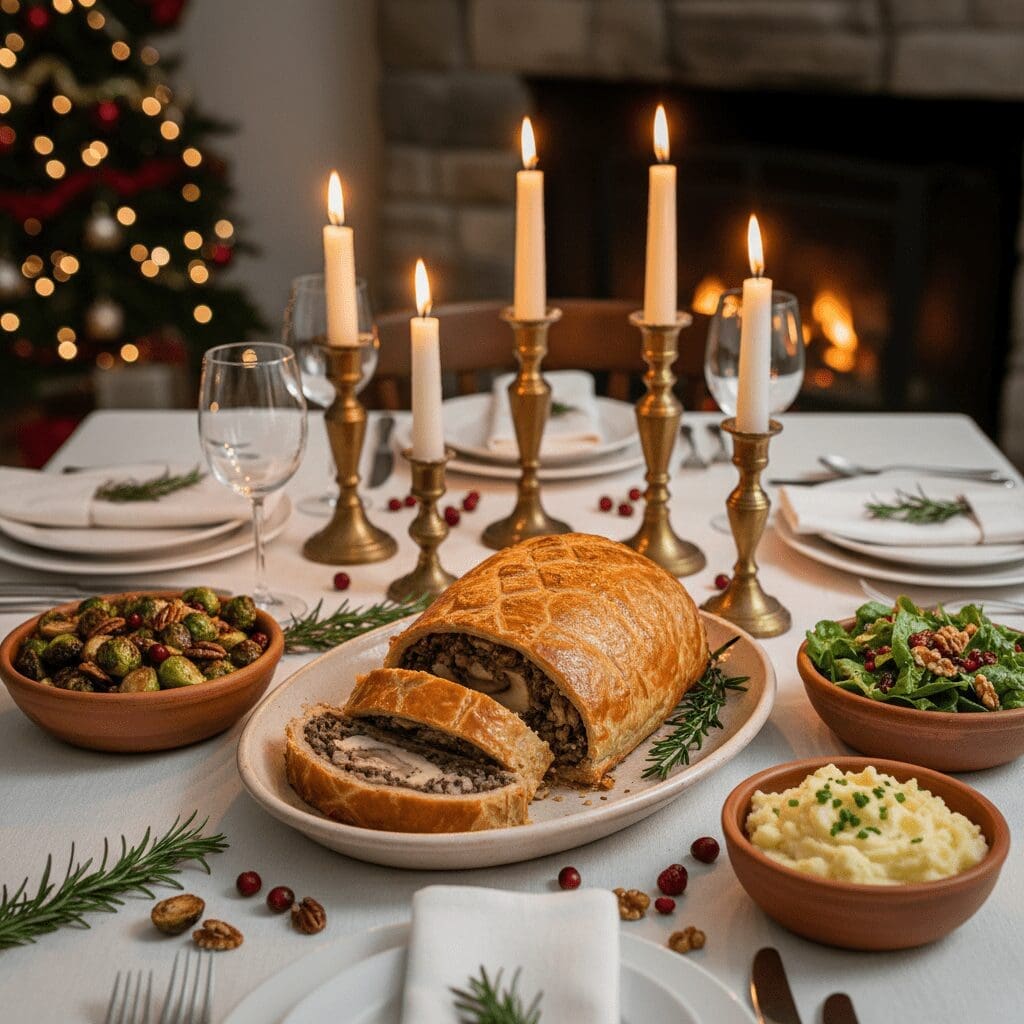 Easy Vegan Mushroom Wellington: Impressive Holiday Main with Caramelized Onions and Sweet Potatoes 5 Assembling and Baking the Wellington