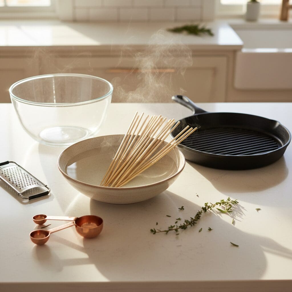 Easy Vegan Kofta Kebabs with Homemade Tzatziki: A Flavor-Packed Plant-Based Delight 3 Equipment You'll Need