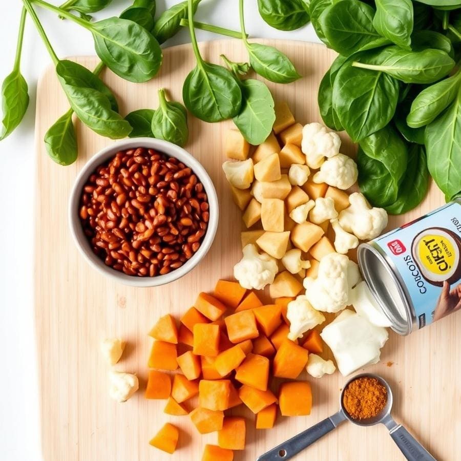 Easy One-Pot Coconut Curry Lentil Soup: Vegan, Comforting, and Packed with Protein 4 Ingredients for Coconut Curry Lentil Soup (With Substitutions)