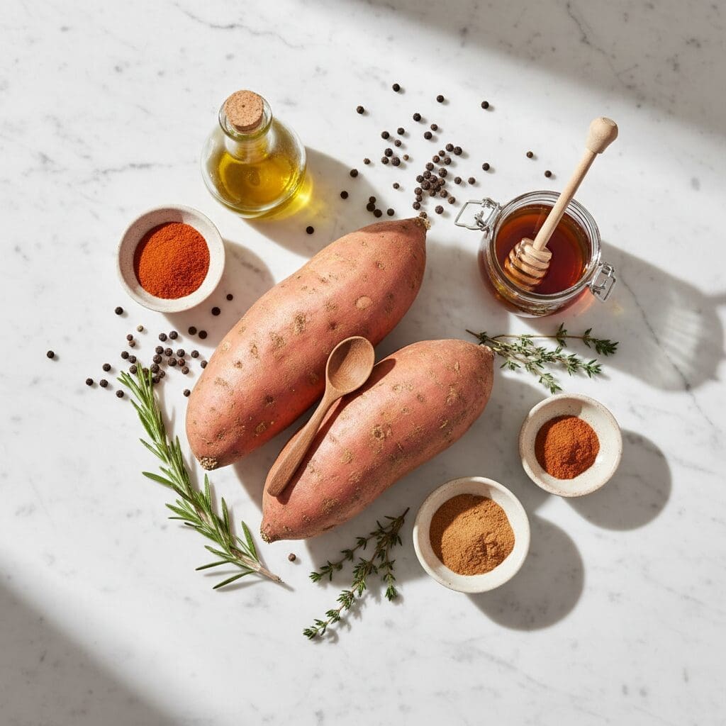 Crispy Sweet and Spicy Air Fryer Sweet Potatoes (Easy Vegan Recipe) 2 Why This Recipe Works