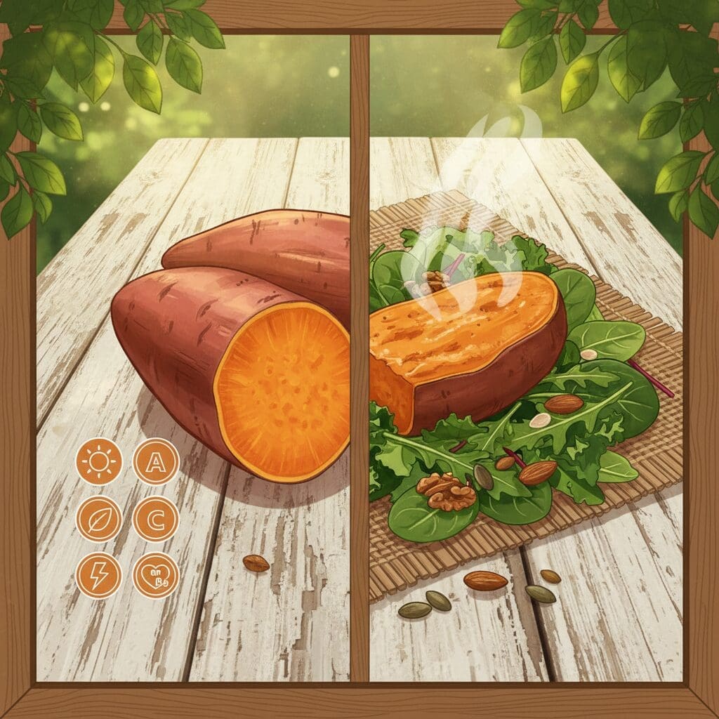 Crispy Sweet and Spicy Air Fryer Sweet Potatoes (Easy Vegan Recipe) 7 Nutrition Benefits and Why Sweet Potatoes Rock