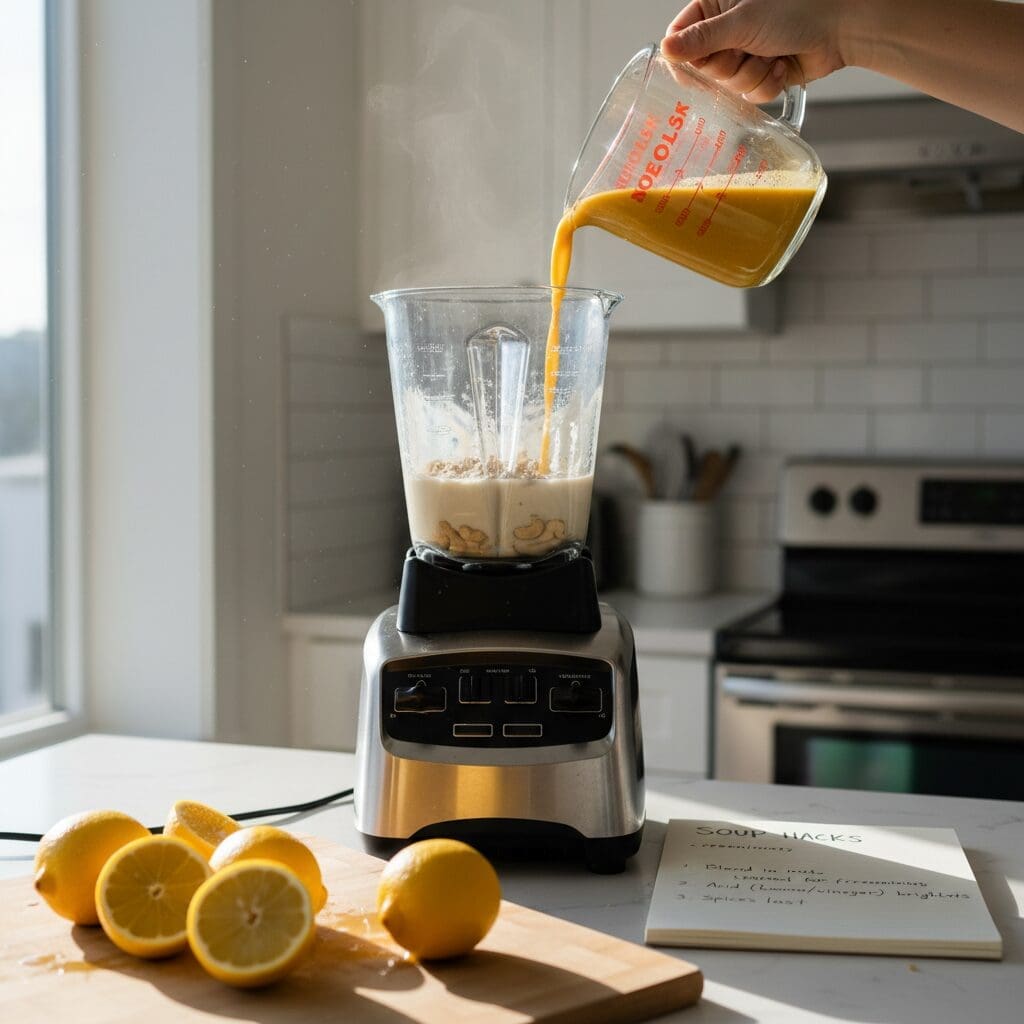 Creamy Lemon Lentil Soup: A Bright, Vegan Delight for Any Season 4 Step-by-Step Instructions