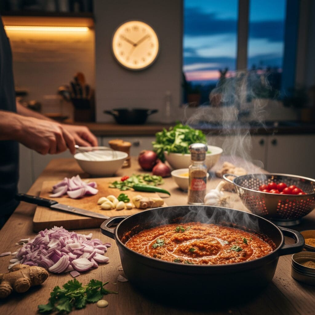 Quick & Easy Red Lentil Dahl: Creamy One-Pot Vegan Recipe in 30 Minutes 5 Step-by-Step Instructions