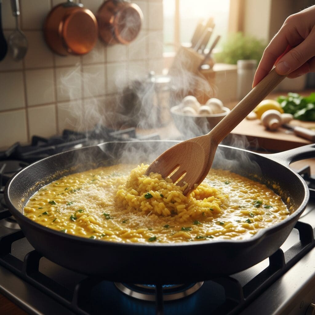Creamy Vegan Mushroom Risotto: The Ultimate Date Night Dish 4 Step-by-Step Instructions