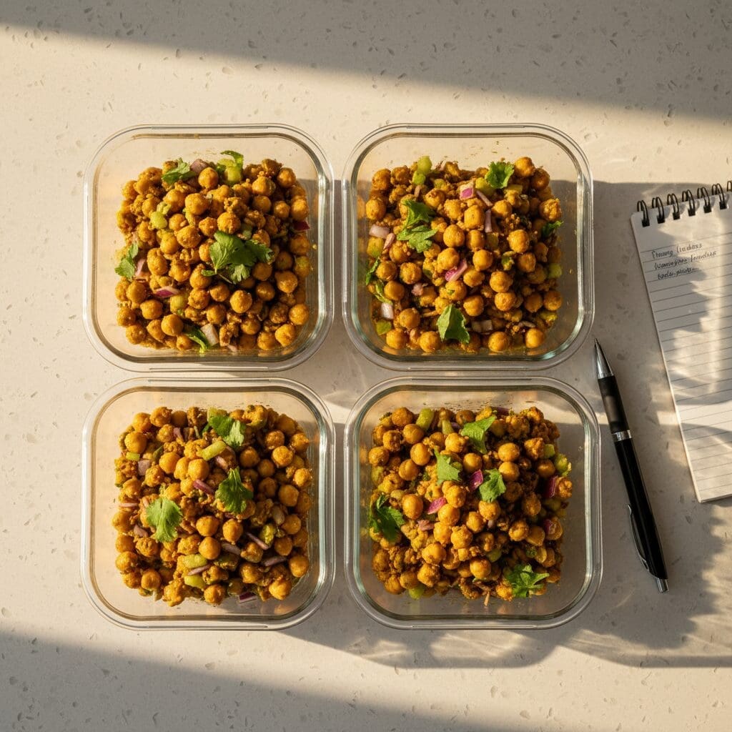 Quick Curry Chickpea Salad: 10-Minute Vegan Lunch That's Flavor-Packed and Filling 8 Meal Prep and Storage Essentials
