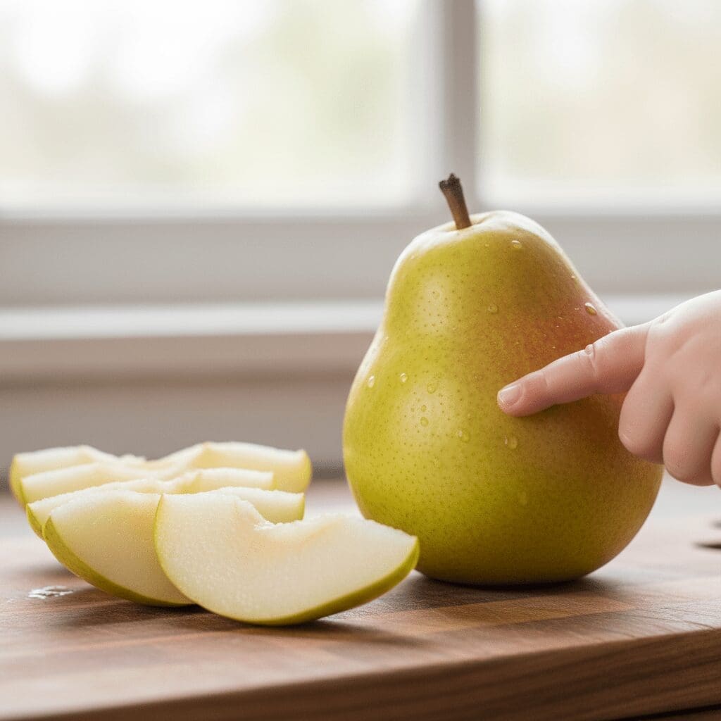 The Ultimate Guide to Plant-Based Baby-Led Weaning: 10 Nutritious First Foods 12 8. Ripe or Cooked Pears