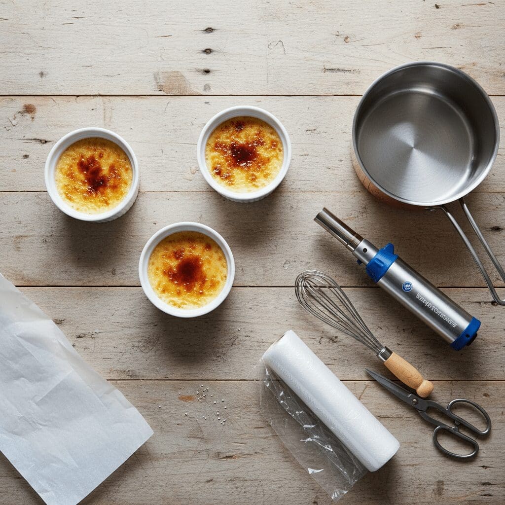 Ingredients for No-Bake Vegan Creme Brulee with Substitutions