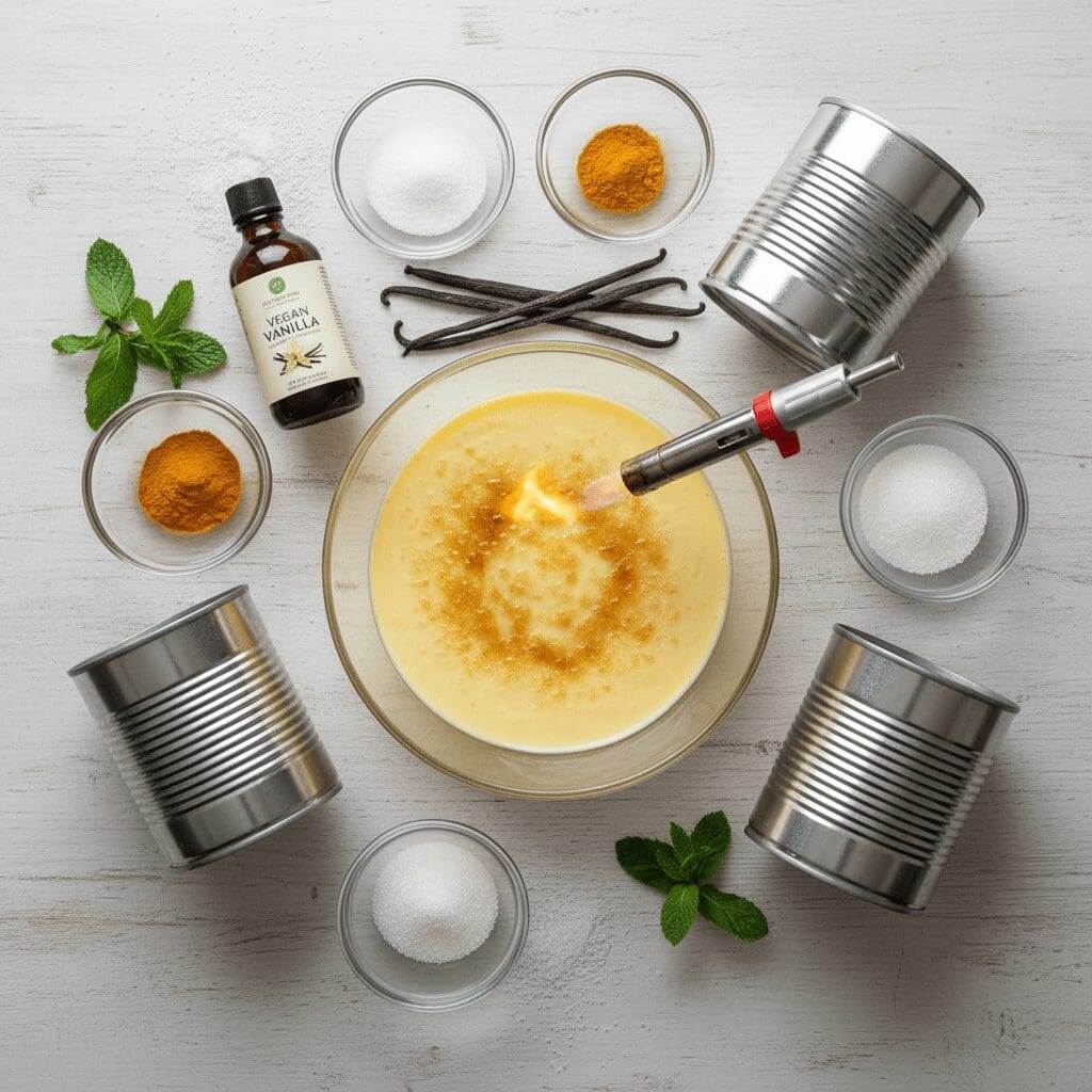 How to Make No-Bake Vegan Custard for Creme Brulee