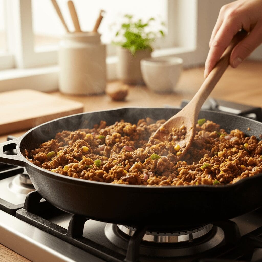 Easy Vegan Taco Meat with Cauliflower, Walnuts, and Mushrooms That Kids Love