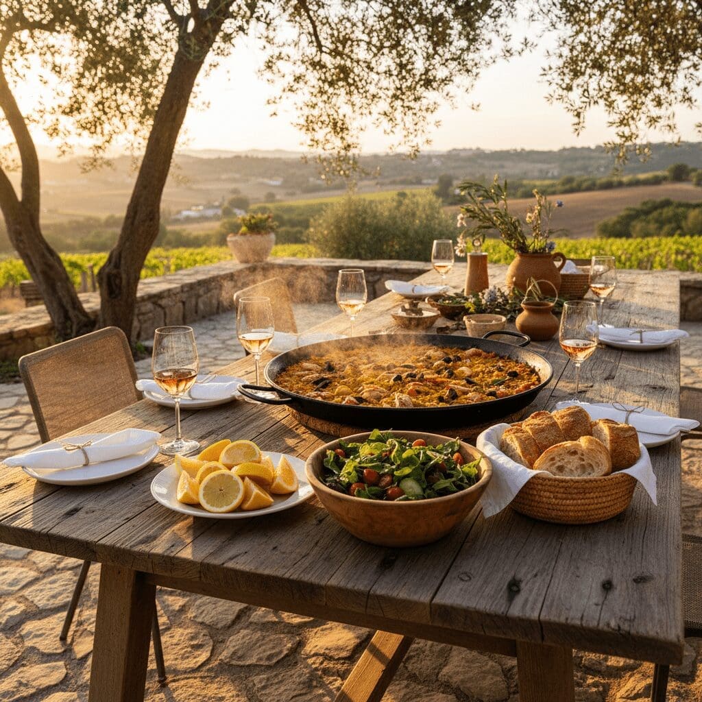 Easy One-Pan Vegan Paella with Perfect Socarrat and Colorful Veggies