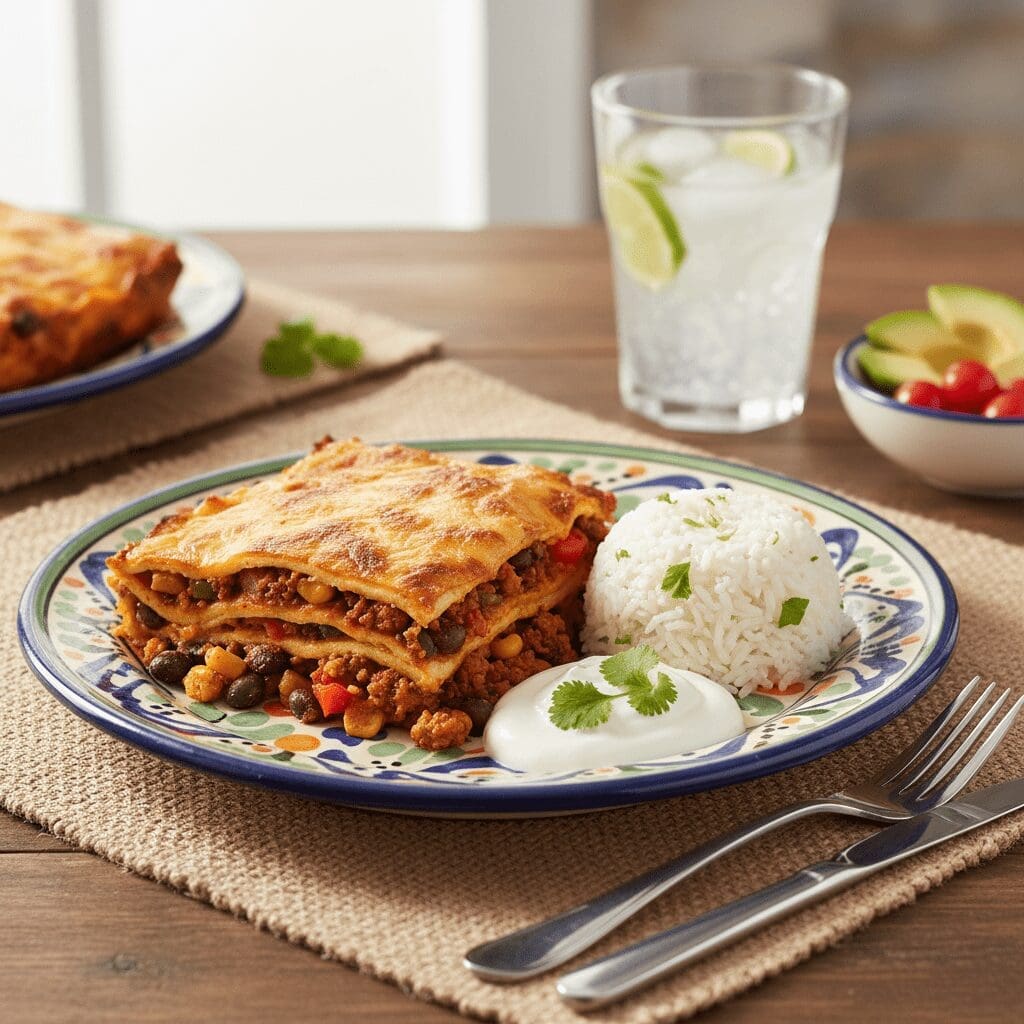 The Best Damn Vegan Enchilada Casserole (Seriously Easy!) 5 Assembling Your Casserole Layer by Layer