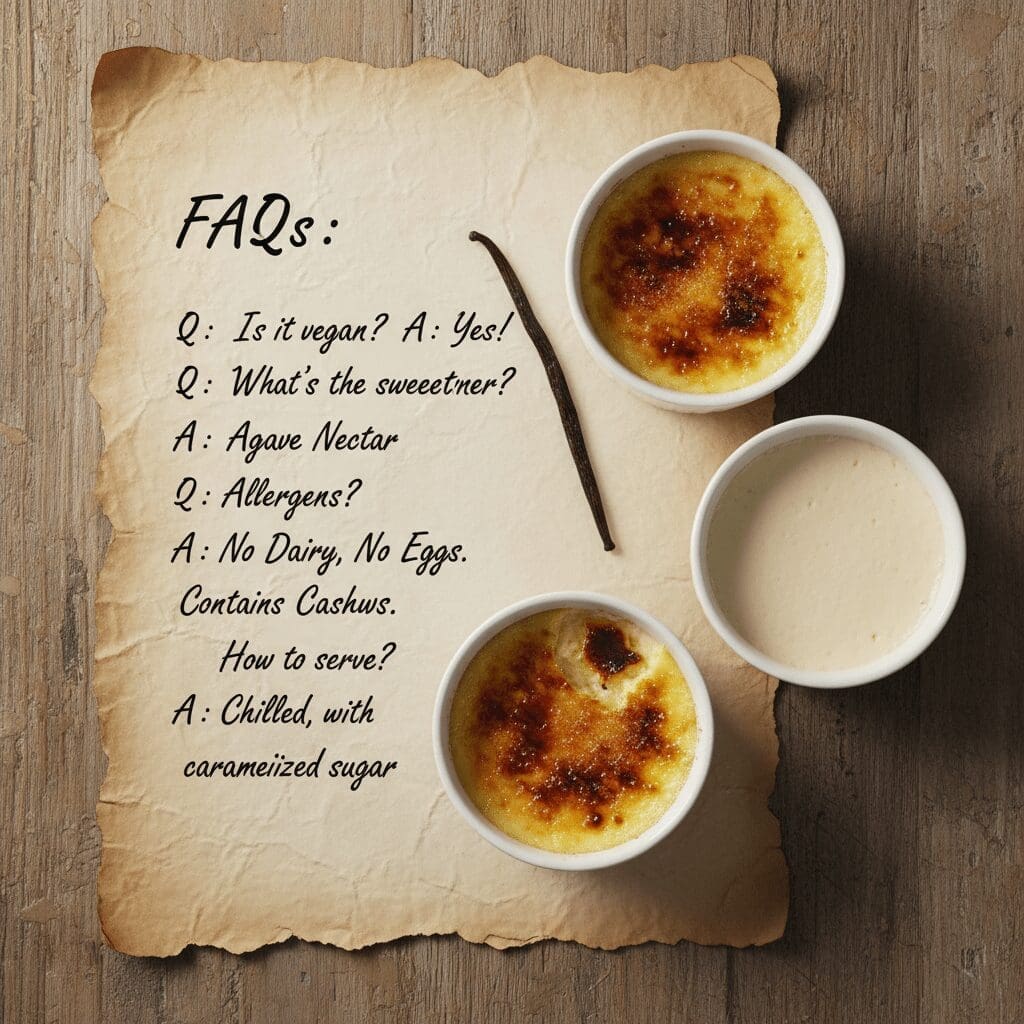 Serving Suggestions and Storage Tips for Vegan Creme Brulee